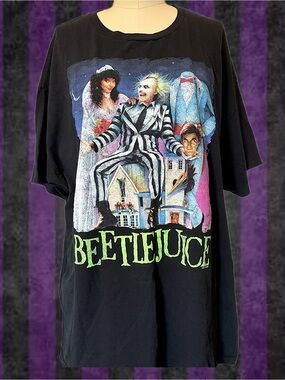 Beetlejuice Black Graphic Tee - 2XL